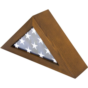 Licensed Military Ceremonial Wooden Flag Case