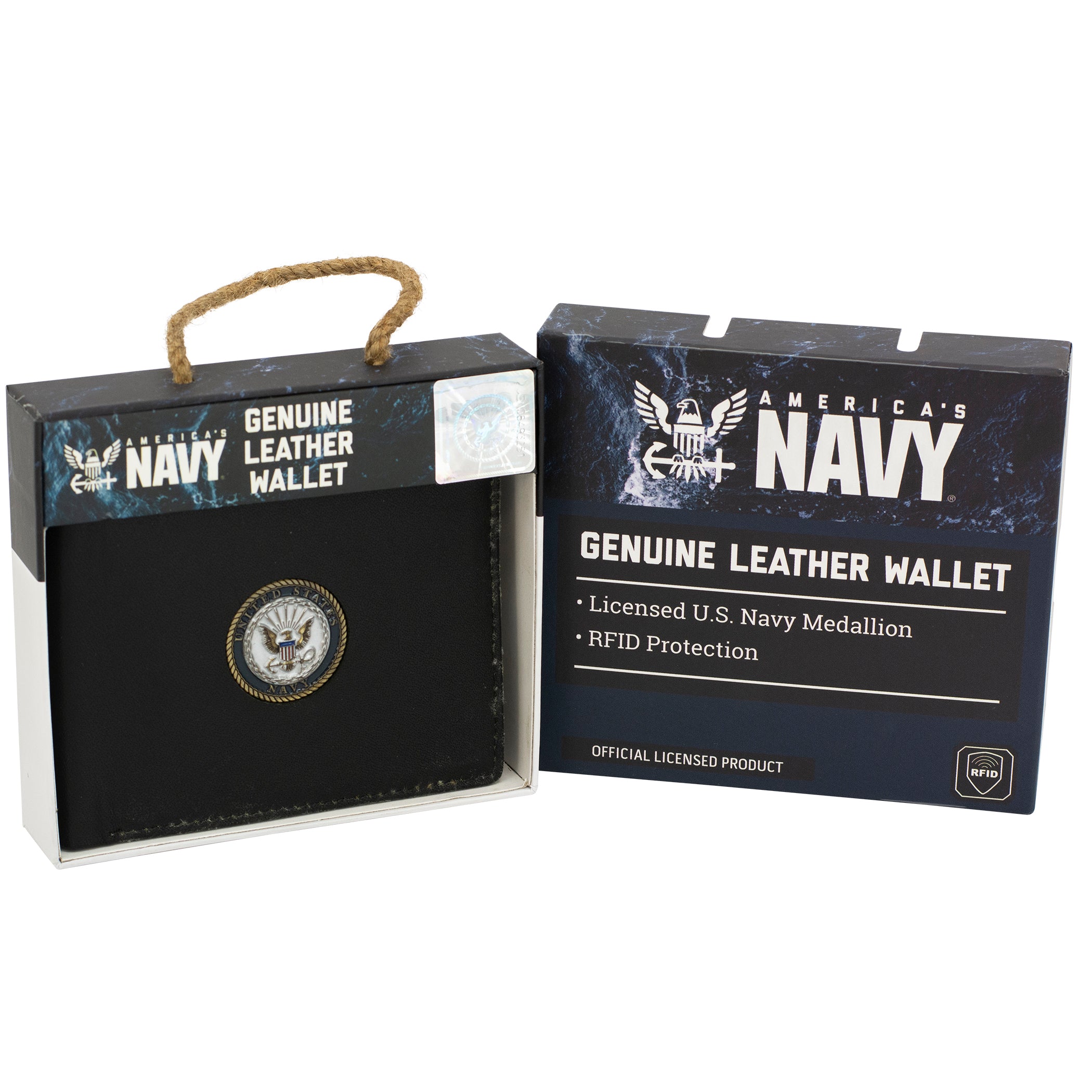 Licensed U.S Navy Leather Wallets