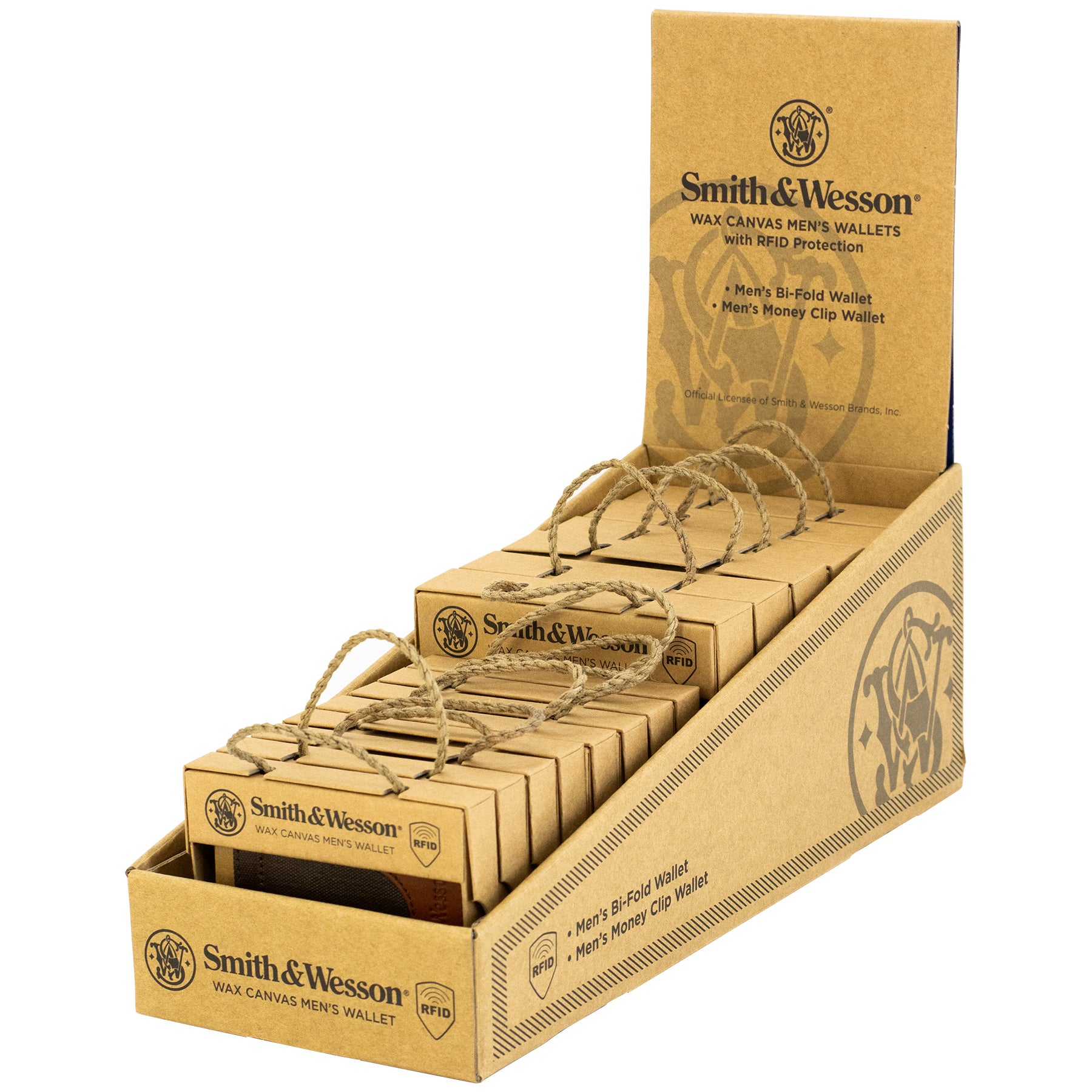 Smith & Wesson Wax Canvas Point of Purchase Wallets