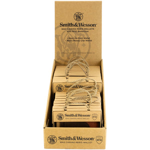 Smith & Wesson Wax Canvas Point of Purchase Wallets