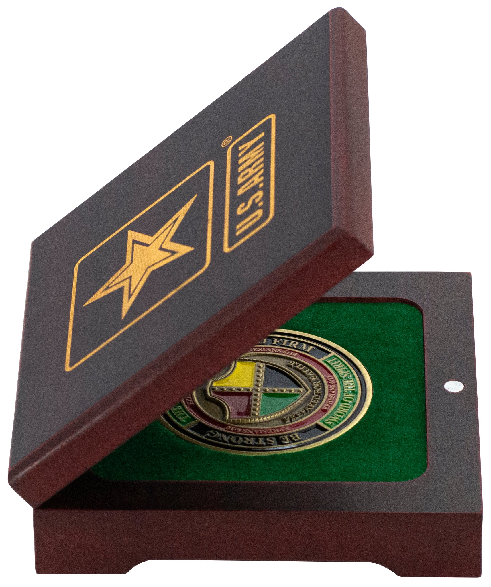 Licensed U.S. Army Wooden Single Coin Box – RuggedRare