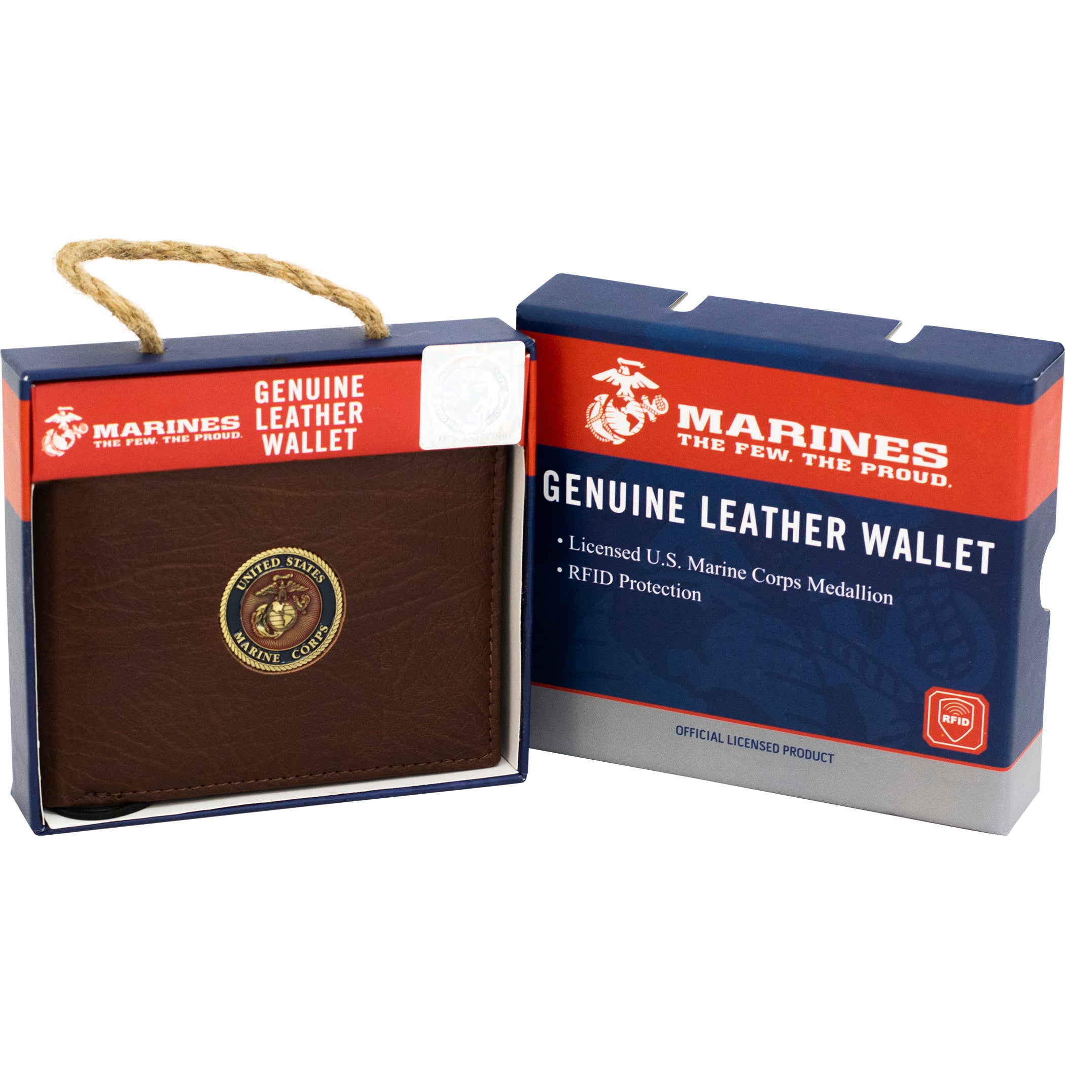Licensed U.S Marine Leather Wallets