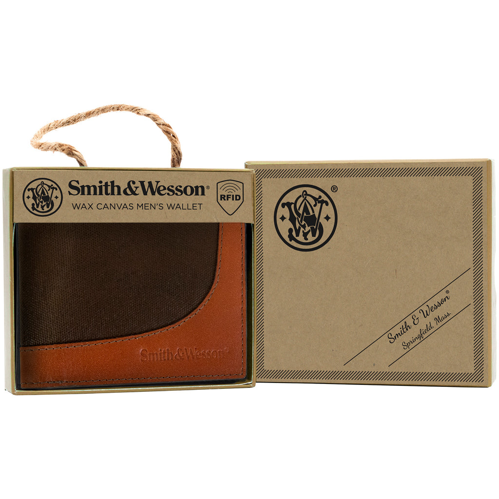 Smith & Wesson Wax Canvas Bi-Fold Wallet