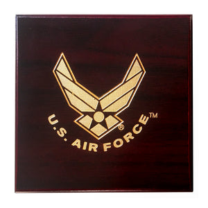 Licensed U.S. Air Force Wooden Single Coin Box