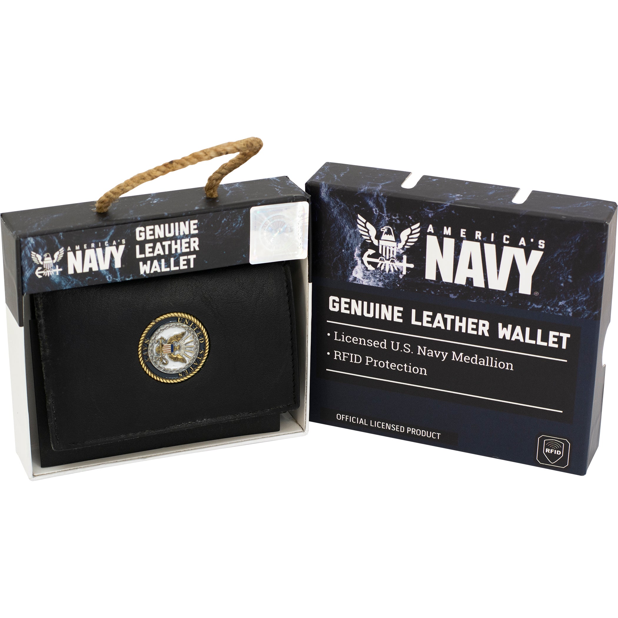 Licensed U.S Navy Leather Wallets