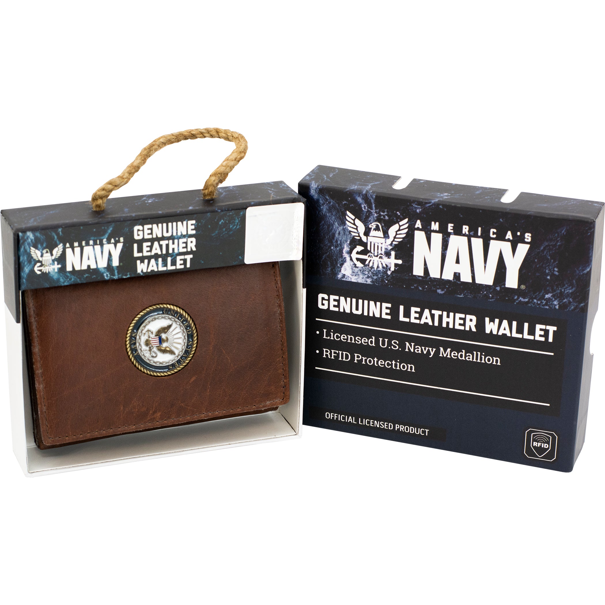 Licensed U.S Navy Leather Wallets