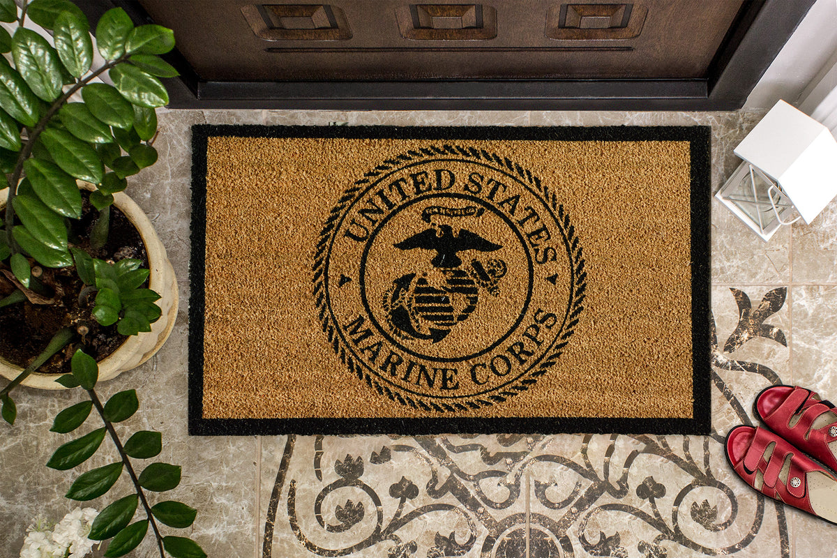 Licensed Military Coir Doormat RuggedRare