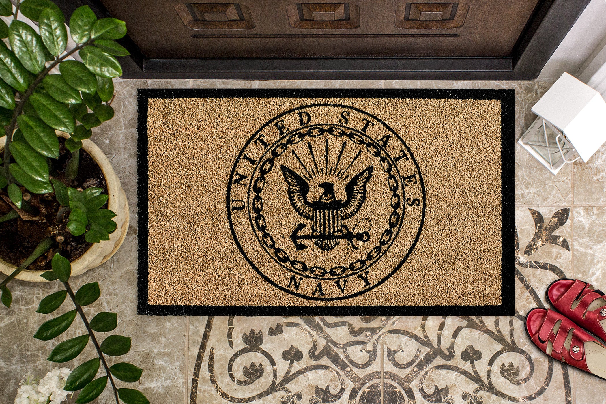 Licensed Military Coir Doormat